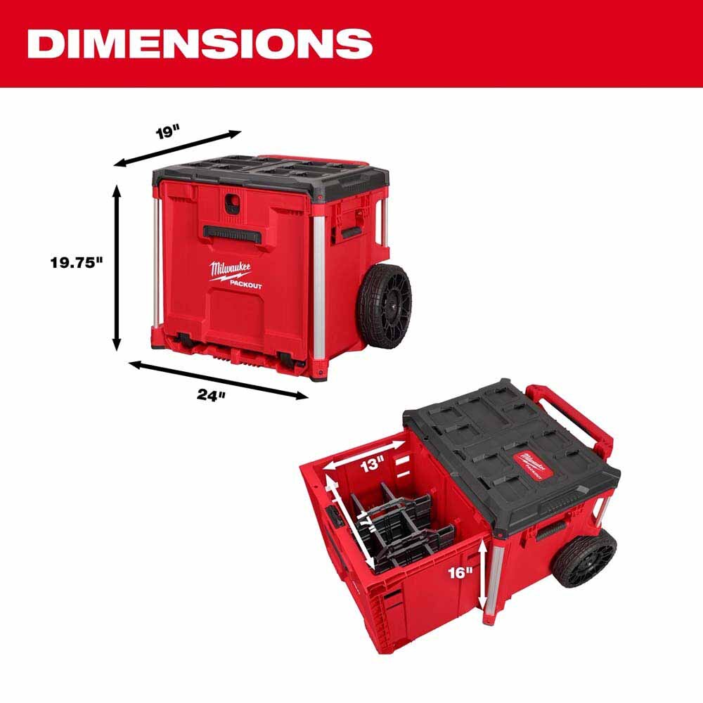 Milwaukee 48-22-8420 PACKOUT Rolling Drawer Tool Box - 2