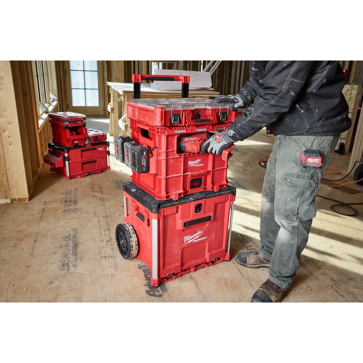 Milwaukee 48-22-8439 PACKOUT XL Crate Modular Tool Storage with 75 lb Capacity - 7