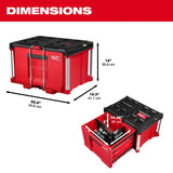 Milwaukee 48-22-8441 PACKOUT Single Drawer Tool Box 22.2" W x 16.3" L x 14.3" H with Locking Bar and Dividers - 4