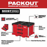 Milwaukee 48-22-8443 PACKOUT™ 3-Drawer Tool Box - 2