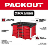 Milwaukee 48-22-8444 PACKOUT 4-Drawer Tool Box - 2