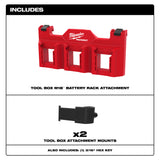 Milwaukee 48-22-8603 PACKOUT Tool Box M18 Battery Rack Attachment - 3