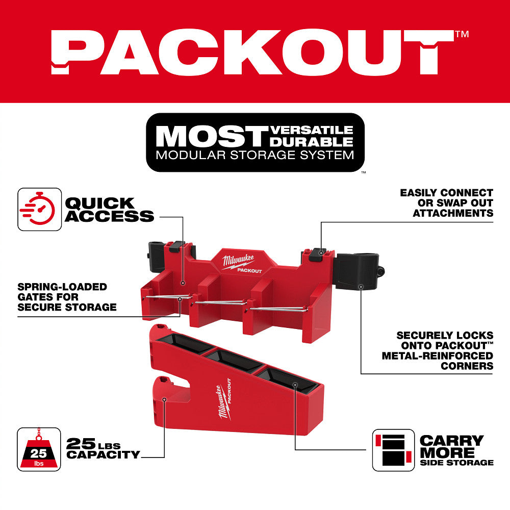 Milwaukee 48-22-8607 PACKOUT Tool Box Long Tool Holder Attachment - 2