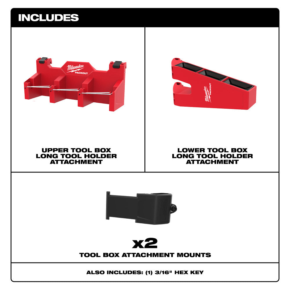 Milwaukee 48-22-8607 PACKOUT Tool Box Long Tool Holder Attachment - 3