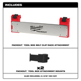 Milwaukee 48-22-8609 PACKOUT Tool Box Belt Clip Rack Attachment (1 Pack) - 4