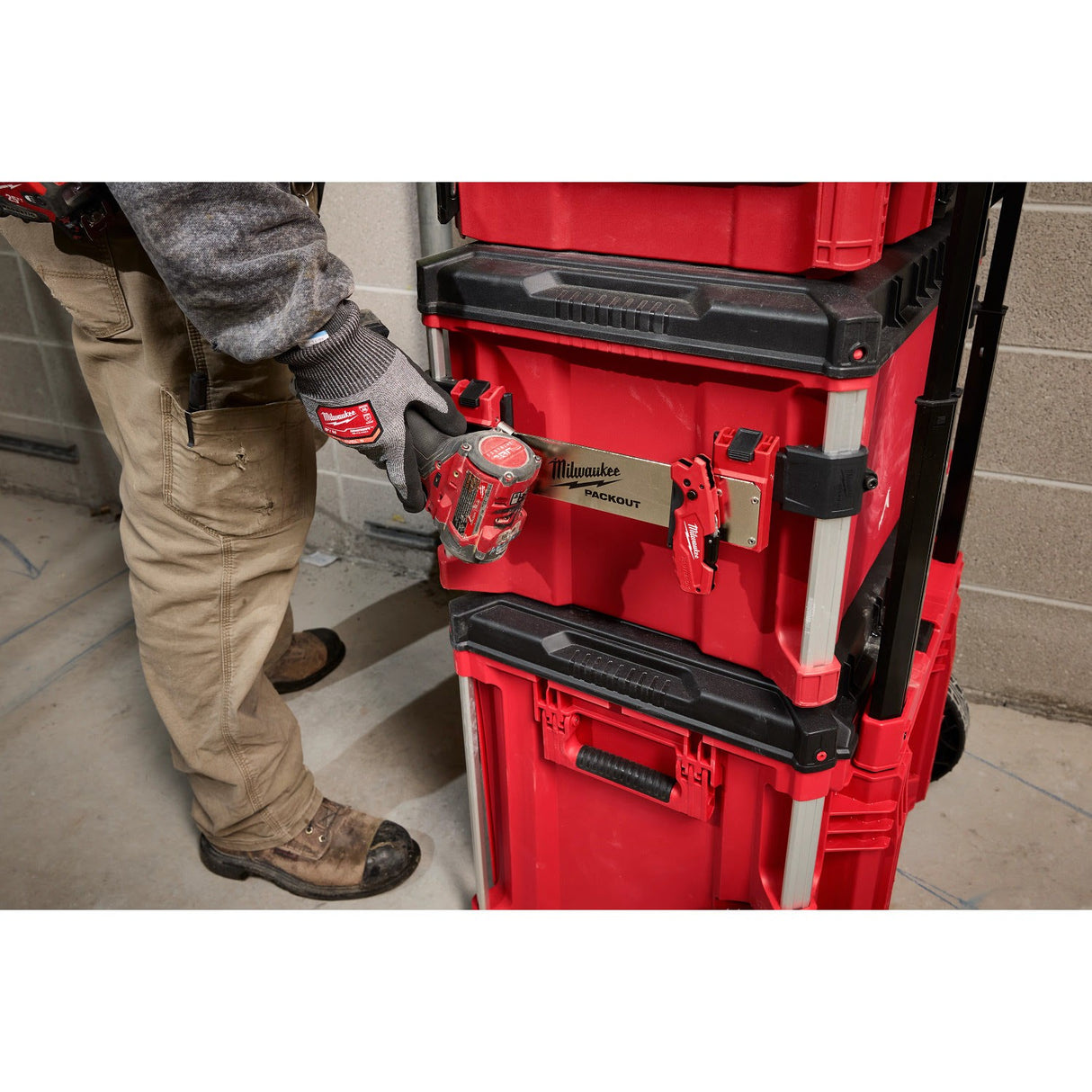Milwaukee 48-22-8609 PACKOUT Tool Box Belt Clip Rack Attachment (1 Pack) - 6