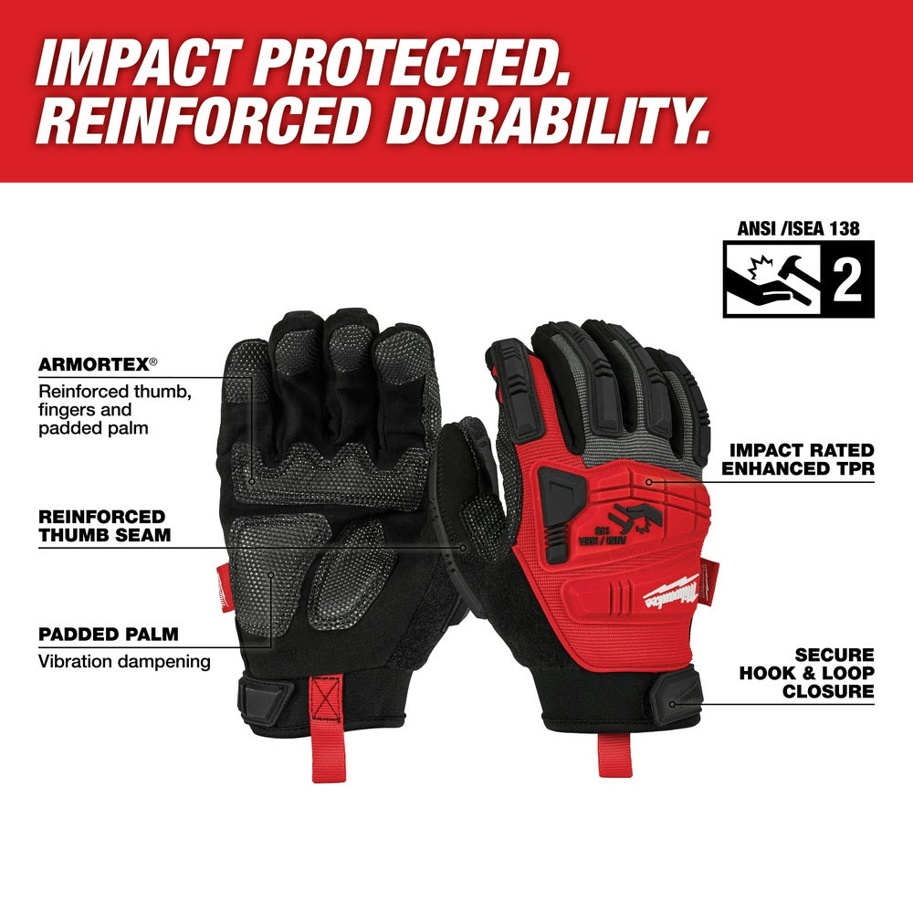 Milwaukee 48-22-8750 Impact Demolition Gloves - Small - 2