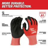 Milwaukee 48-22-8901B 12PK Cut 1 Dipped Gloves – M [A1] - 2