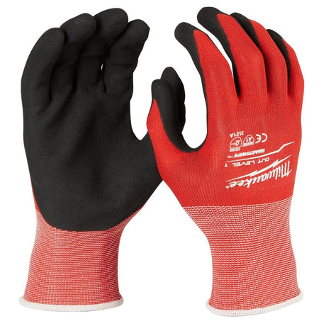 Milwaukee 48-22-8904E Cut Level 1 Nitrile Dipped Work Gloves, 2XL