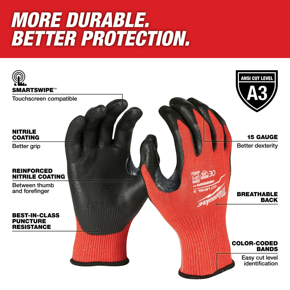 Milwaukee  48-22-8931 Cut 3 Dipped Gloves - M - 2