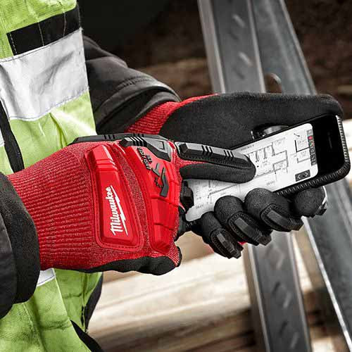 Milwaukee  48-22-8970 Impact Cut Level 3 Nitrile Gloves - S - 6