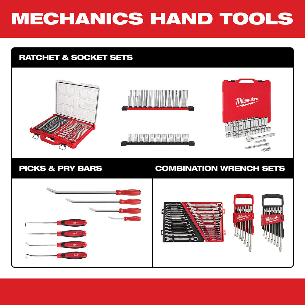 Milwaukee 48-22-9001 12 Piece 3/8" Drive Metric Socket Set - 9