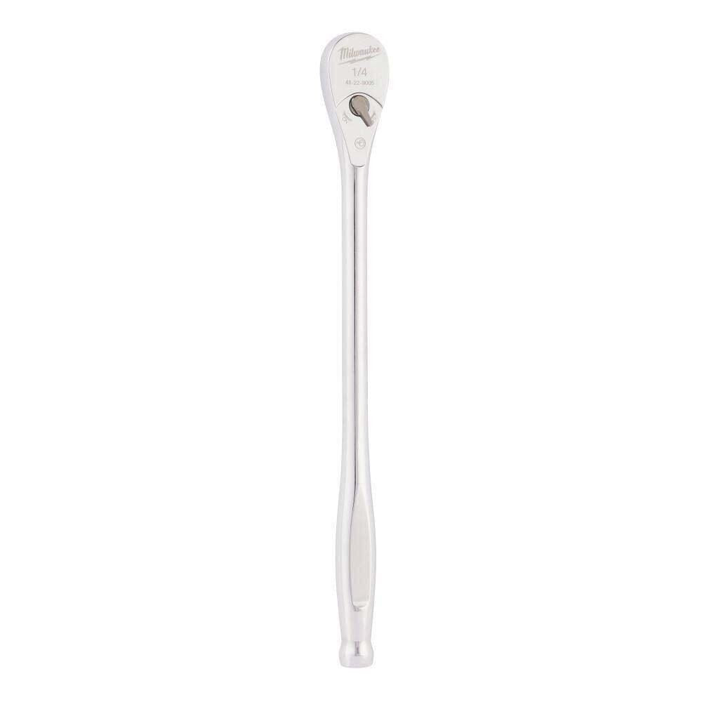Milwaukee 48-22-9005 1/4 in. Drive 90-Tooth Extended Ratchet with 4 Degree Arc Swing (9 in.)