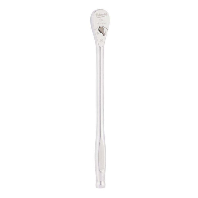 Milwaukee 48-22-9005 1/4 in. Drive 90-Tooth Extended Ratchet with 4 Degree Arc Swing (9 in.)