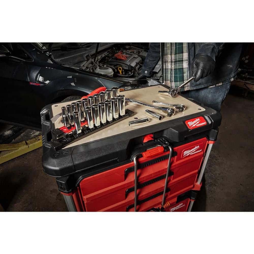 Milwaukee 48-22-9005 1/4 in. Drive 90-Tooth Extended Ratchet with 4 Degree Arc Swing (9 in.) - 6