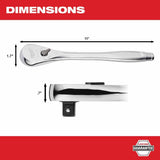 Milwaukee 48-22-9012 1/2" Drive Ratchet - 3