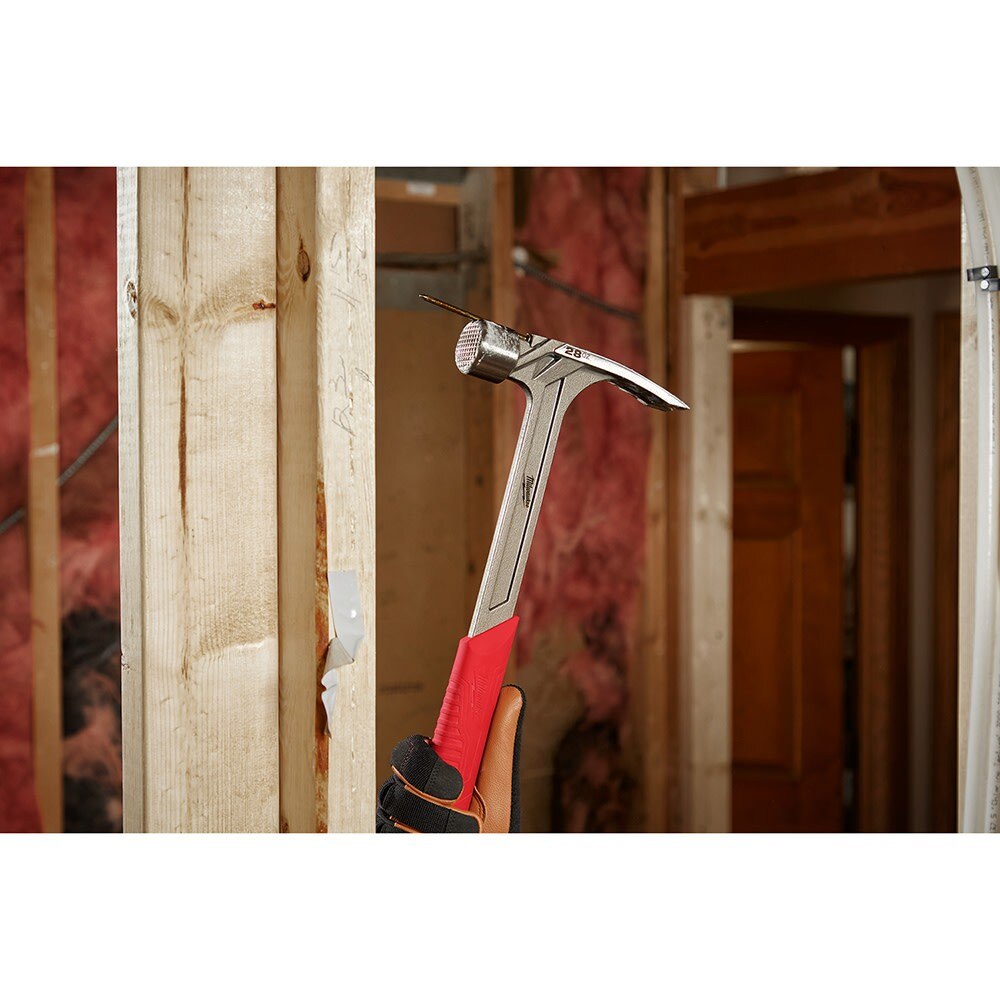 Milwaukee 48-22-9029 28oz Milled Face Framing Hammer - 10