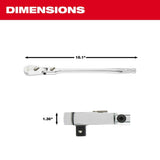 Milwaukee 48-22-9052 1/2" Drive 18" Flex Head Ratchet - 3