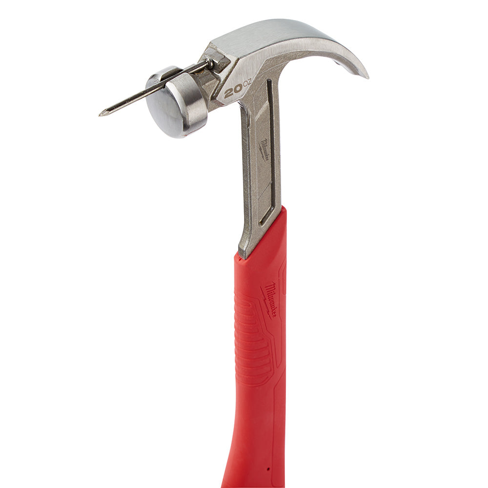 Milwaukee  48-22-9080 20oz Curved Claw Smooth Face Hammer - 6