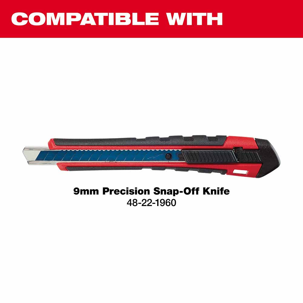 Milwaukee 48-22-9109 9mm Precision Snap Blades (10 PK) - 2