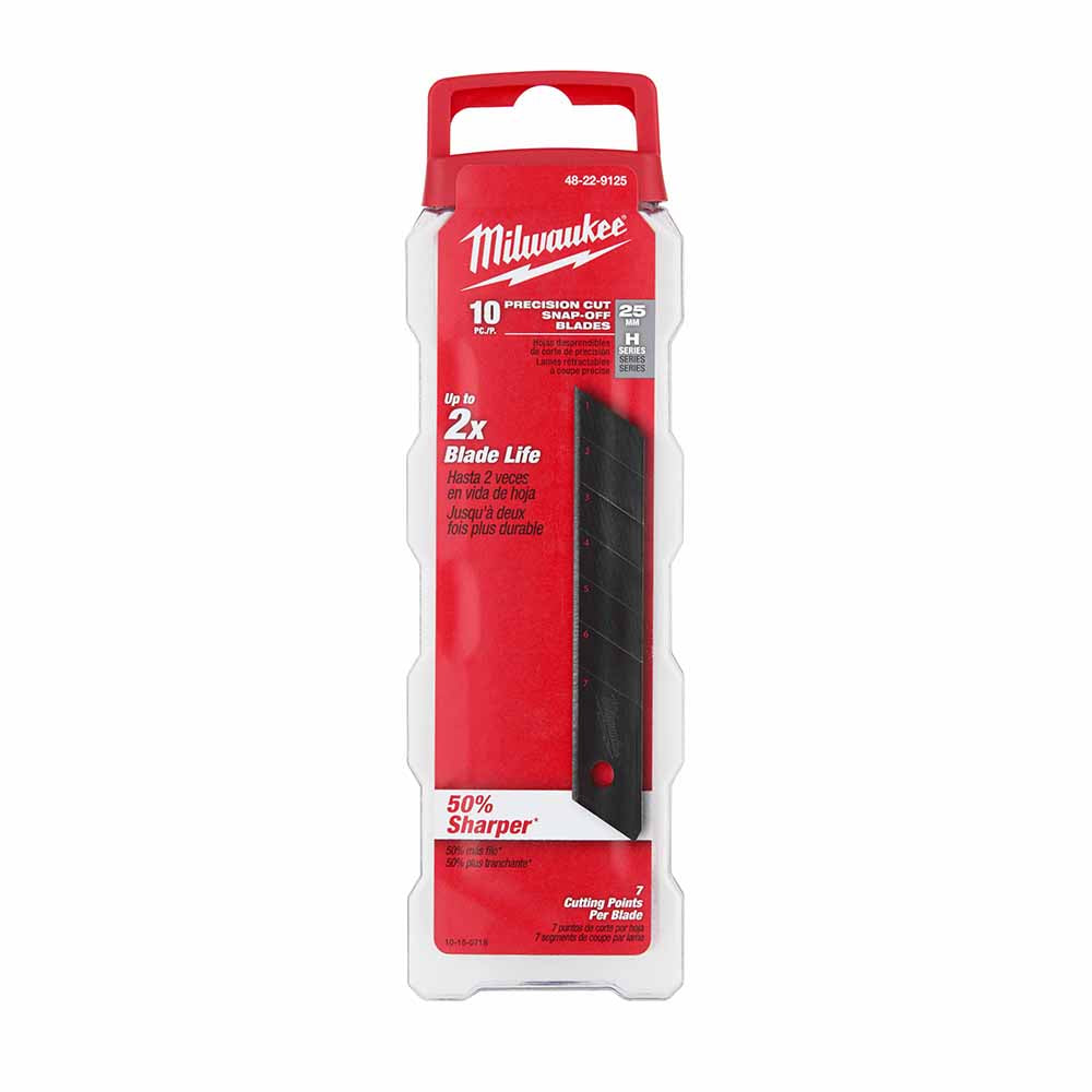 Milwaukee 48-22-9125 25mm Precision Snap Blades (10 PK) - 3