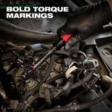 Milwaukee 48-22-9201 3/8 Inch Drive Click Torque Wrench with 50-250 in-lbf Range - 3