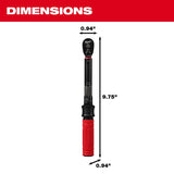 Milwaukee 48-22-9201 3/8 Inch Drive Click Torque Wrench with 50-250 in-lbf Range - 6