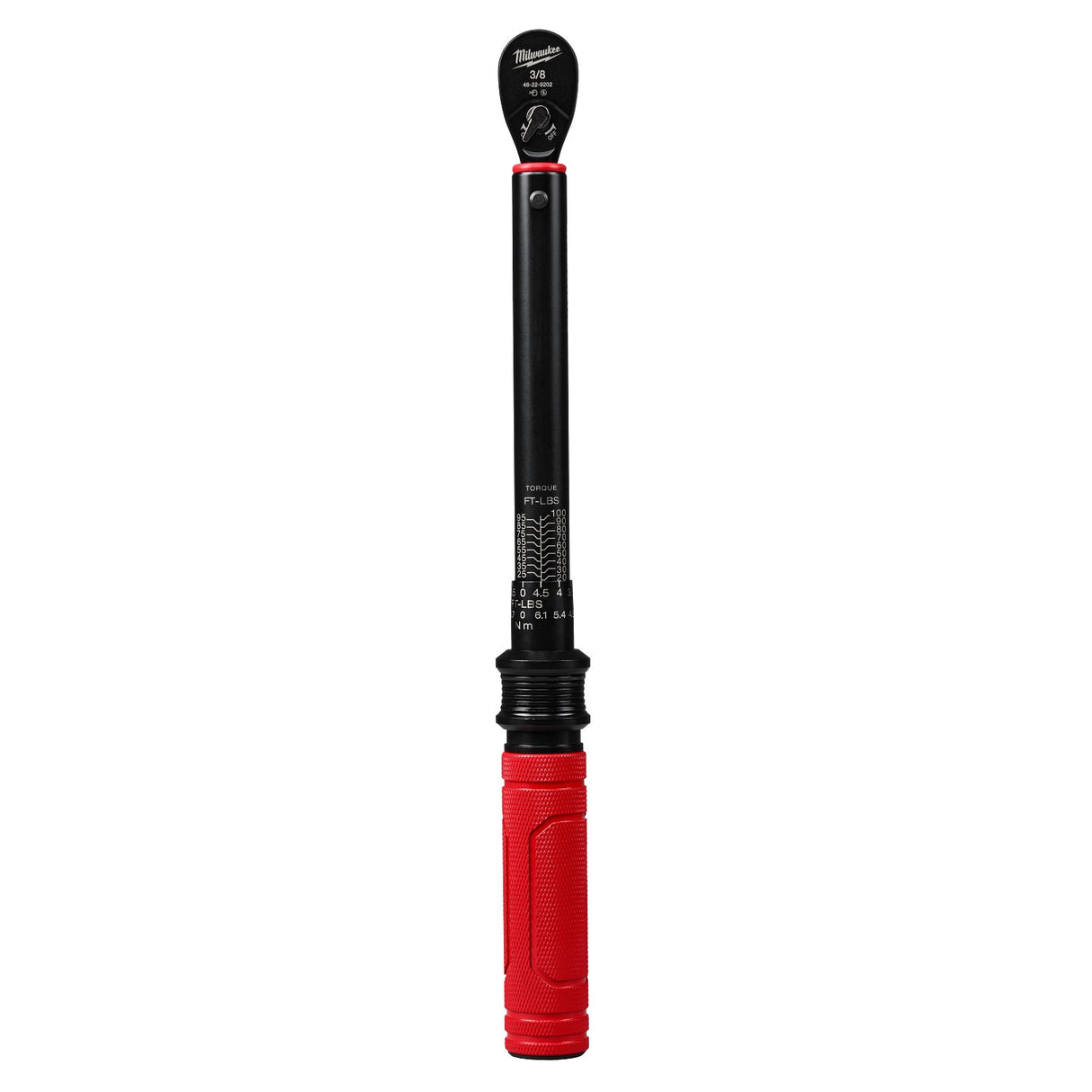Milwaukee 48-22-9202 3/8 in. Drive Click Torque Wrench 20-100 ft-lbf ±3% Accuracy
