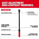 Milwaukee 48-22-9203 1/2 Inch Drive Click Torque Wrench, 50-250 ft-lbf Range - 2