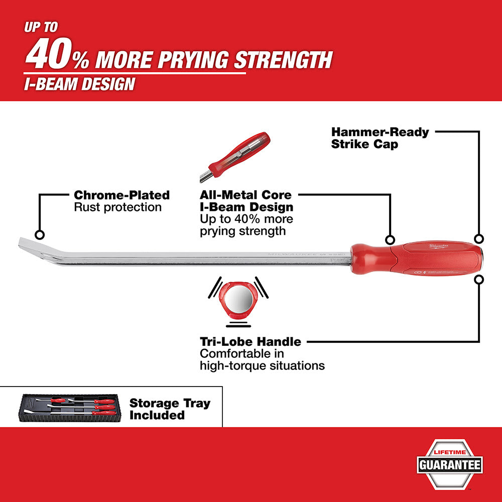 Milwaukee 48-22-9214 4 Piece Pry Bar Set - 3