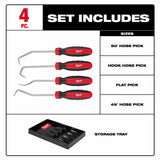 Milwaukee 48-22-9217 4pc Hose Pick Set - 4