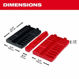 Milwaukee 48-22-9285T 98pc 3/8" Drive 6-Point & 12-Point Metric & SAE Ratchet and Socket Trays - 2