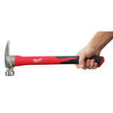 Milwaukee 48-22-9320 21oz Milled Face Poly/Fiberglass Handle Hammer - 8