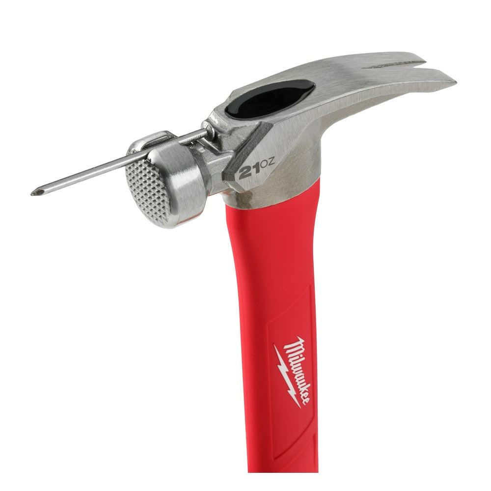 Milwaukee 48-22-9320 21oz Milled Face Poly/Fiberglass Handle Hammer - 10