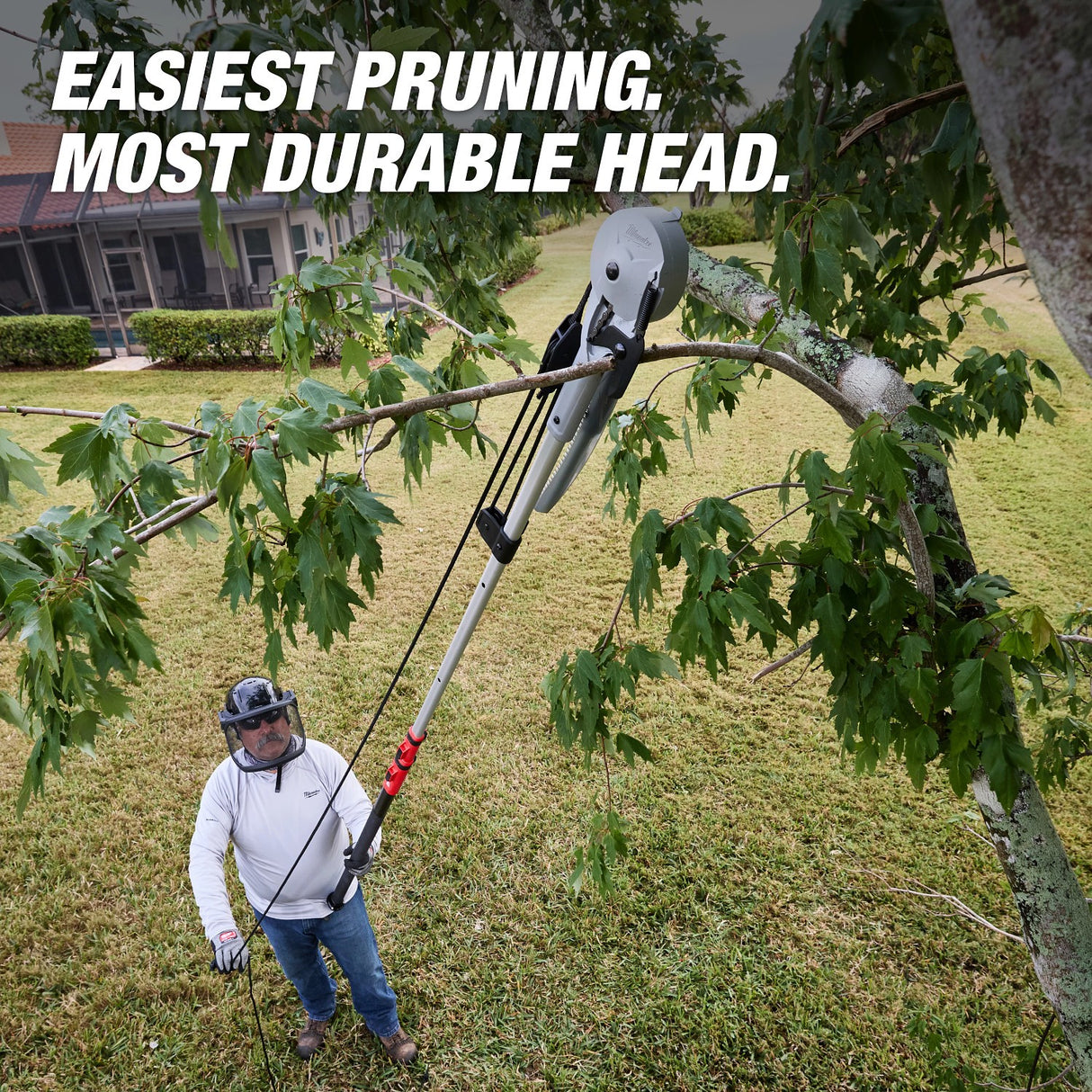 Milwaukee 48-22-9375 16' Pole Saw & Pruner – Telescoping Fiberglass & Aluminum Pole - 6