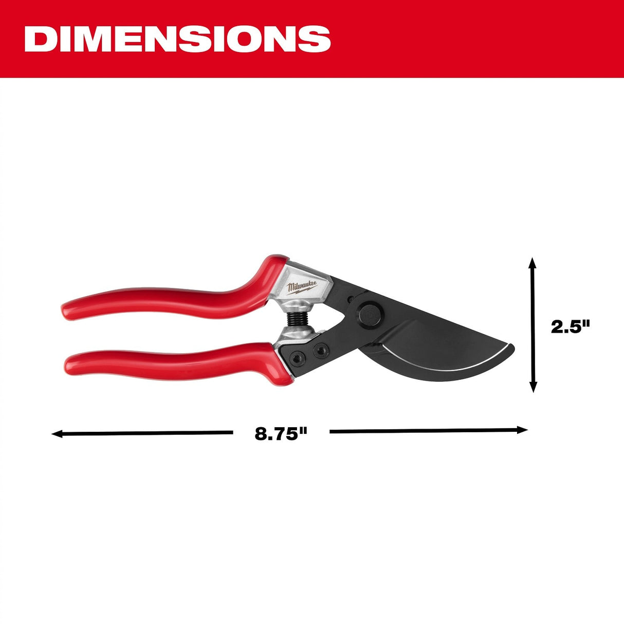 Milwaukee 48-22-9378 1" Angled Pruner with Ultra Sharp Blade and 2 Position Lock - 7