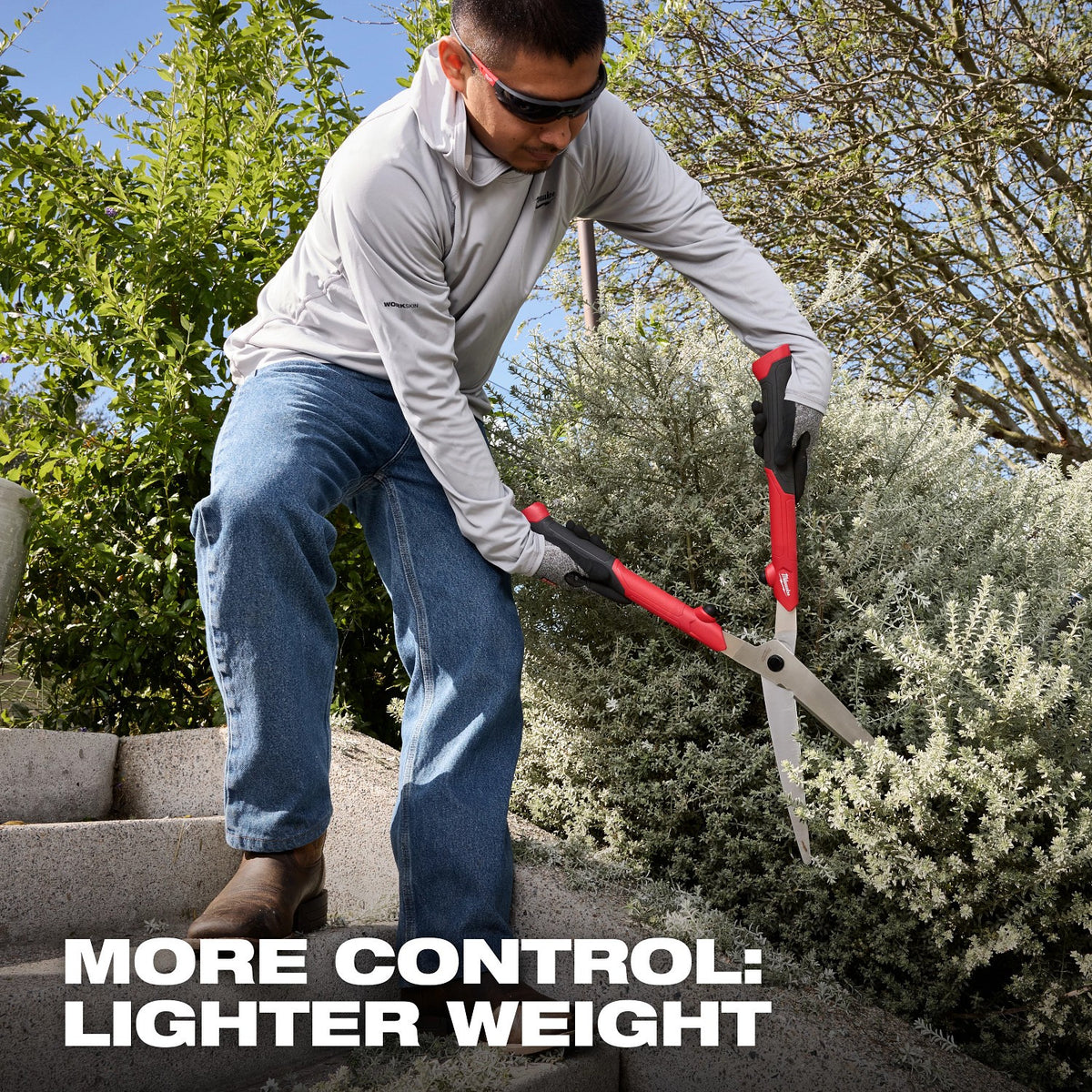 Milwaukee 48-22-9382 10" Stainless Steel Hedge Shears with Ergonomic Handles - 6