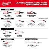 Milwaukee 48-22-9382 10" Stainless Steel Hedge Shears with Ergonomic Handles - 10