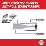 Milwaukee  48-22-9405 3/8" Drive 10pc Deep Well Socket Set - SAE - 3