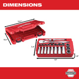 Milwaukee 48-22-9410 22 pc 1/2" Socket Wrench Set – SAE - 4