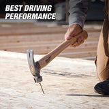 Milwaukee 48-22-9418 23 oz Milled Face Hickory Handle Framing Hammer - 5