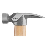 Milwaukee 48-22-9418 23 oz Milled Face Hickory Handle Framing Hammer - 10