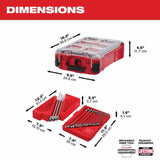 Milwaukee 48-22-9484 15pc SAE Combination Wrench Set with PACKOUT Compact Organizer - 4