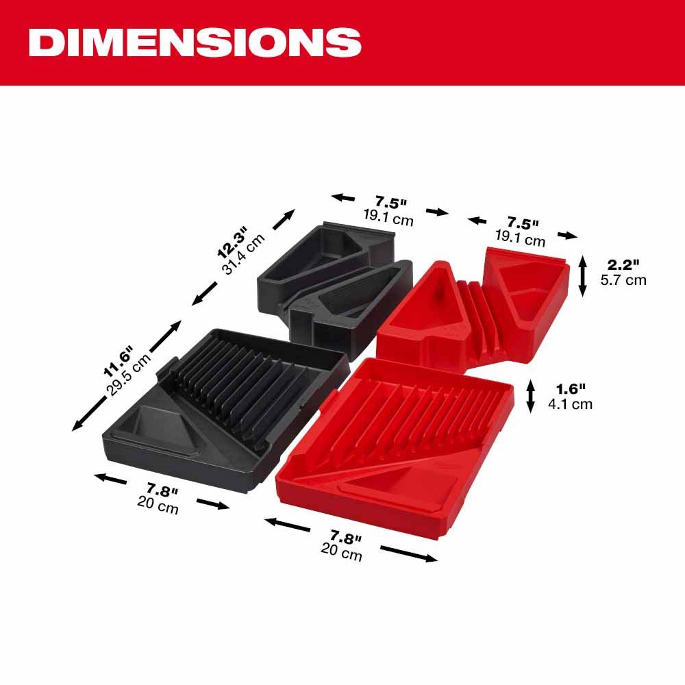 Milwaukee 48-22-9485T 30pc Metric & SAE Combination Wrench Trays - 3