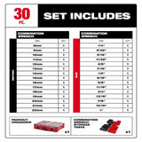 Milwaukee 48-22-9485 30pc Metric & SAE Combination Wrench Set with PACKOUT Organizer - 3