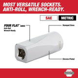 Milwaukee 48-22-9487 47PC 1/2" Drive Ratchet & Socket Set with PACKOUT Organizer - 4