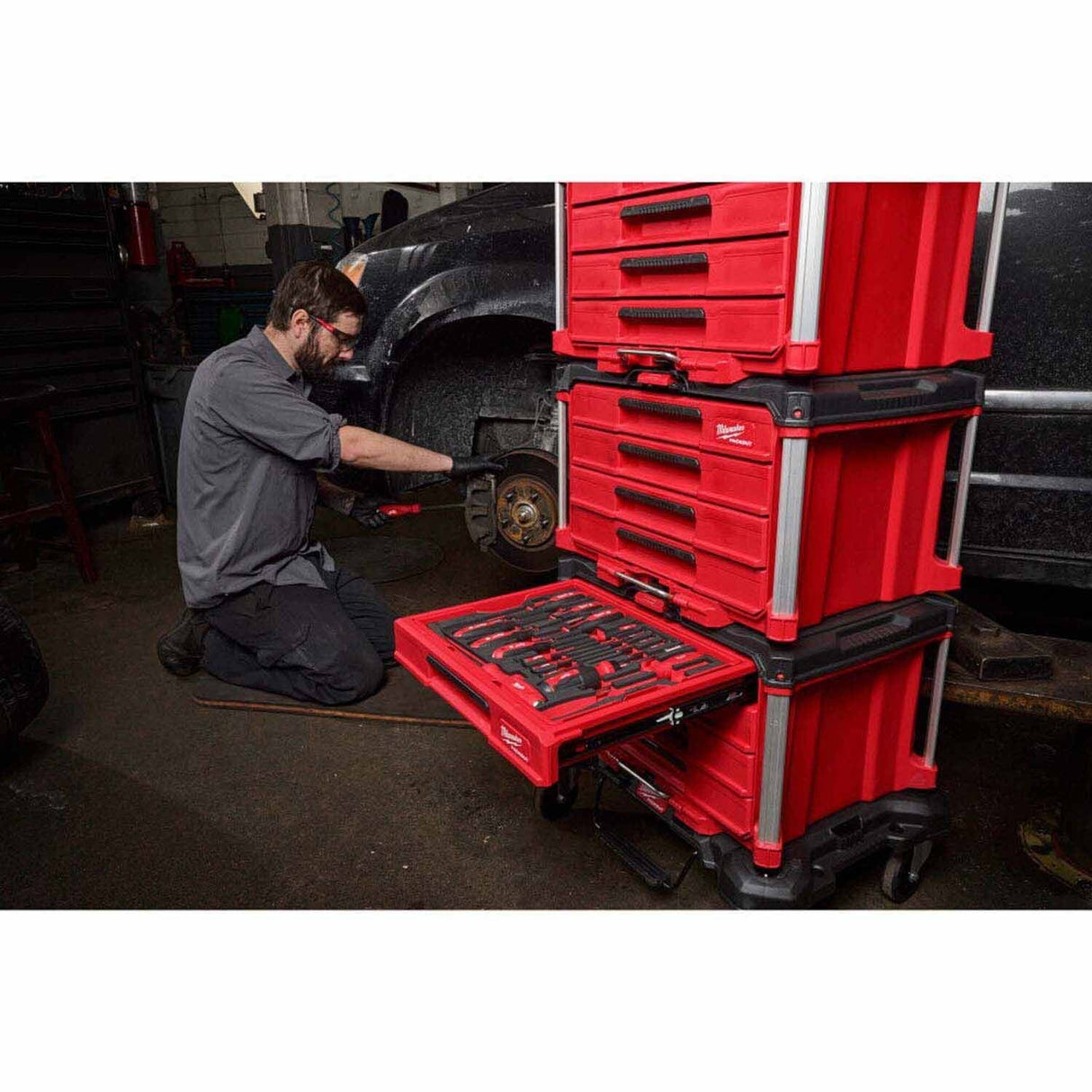 Milwaukee 48-22-9493 64pc. Hand Tool Set with PACKOUT 4 Drawer Tool Box - 8