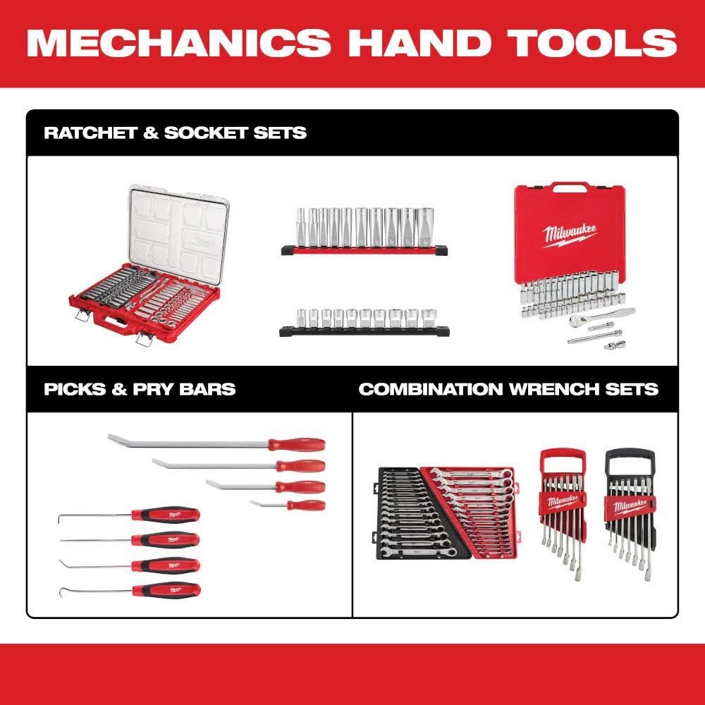 Milwaukee 48-22-9511 11pc Metric Combination Wrench Set - 11