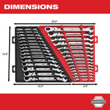 Milwaukee 48-22-9513 15pc Flex Head Ratcheting Wrench Set - Metric - 4