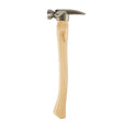 Milwaukee 48-22-9519 Smooth Face Hickory Wood Framing Hammer, 19 oz